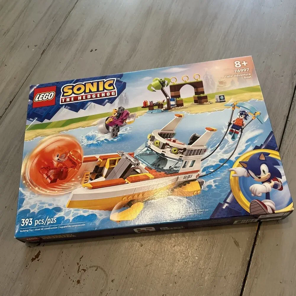 LEGO Sonic The Hedgehog Tails Adventure Boat 76997 Brand New Open Box